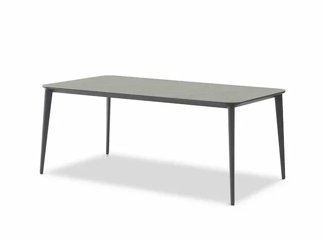 Meubili - venice-timo tafel 209*100 alu charcoal / keramiek grijs - afbeelding 1 van  1