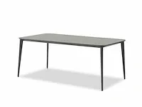 Meubili - venice-timo tafel 209*100 alu charcoal / keramiek grijs - afbeelding 1 van  1