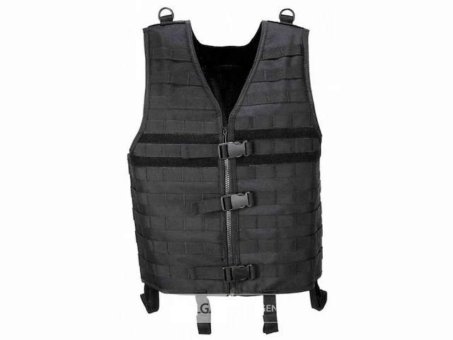 Mfh combat molle vest lightweight load carrier zwart - afbeelding 3 van  4