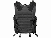 Mfh combat molle vest lightweight load carrier zwart - afbeelding 4 van  4