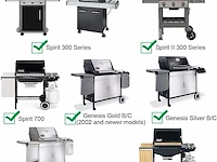 Mgiessca 7638 gietijzeren grillrooster voor weber - afbeelding 3 van  4