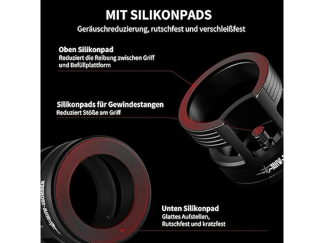 Mhw-3bomber 58 mm yu series zeefhouder, barista en espresso accessoires - afbeelding 2 van  5