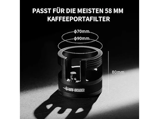 Mhw-3bomber 58 mm yu series zeefhouder, barista en espresso accessoires - afbeelding 3 van  5
