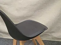 Miami black pp/pu - dining chair (6x) - afbeelding 4 van  6