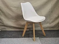 Miami white pp/pu - dining chair (6x)