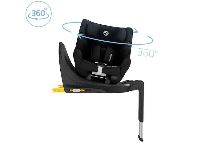 Mica 360 s autostoel 40-105cm tonal black - maxi cosi - afbeelding 4 van  14