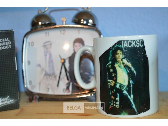 Michael jackson 2 tassen en wekker - afbeelding 3 van  3
