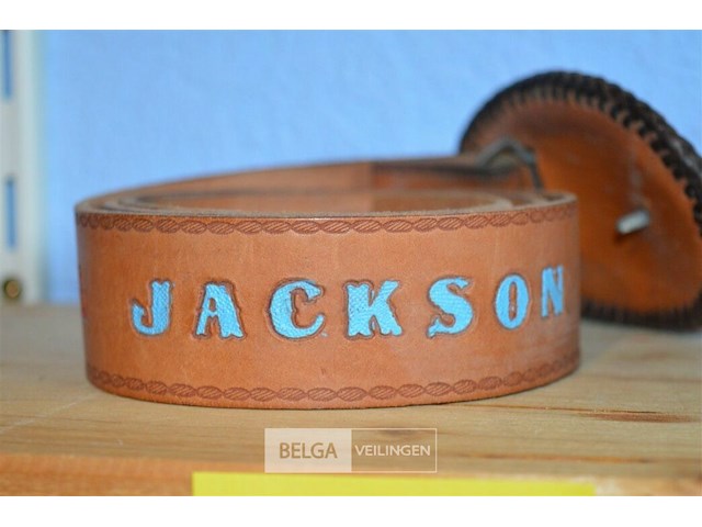 Michael jackson leren riemgesp - afbeelding 2 van  3