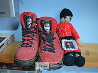 Micheal jackson schoenen + popje - afbeelding 1 van  3