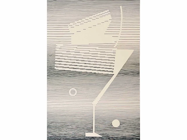 Michel seuphor (1901-199) - zeefdruk - afbeelding 2 van  5