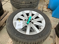 Michelin alpin autoband met aluminium velg (4x) - afbeelding 2 van  8
