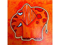 Michiel molenaar - elephant - kleurenzeefdruk - afbeelding 1 van  6