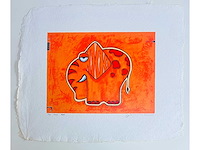 Michiel molenaar - elephant - kleurenzeefdruk - afbeelding 4 van  6
