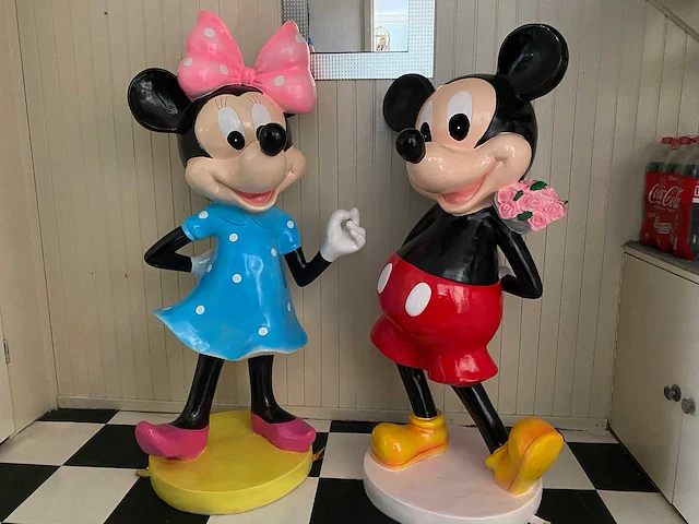 Mickey mouse - minnie mouse - decorfiguur - afbeelding 1 van  5