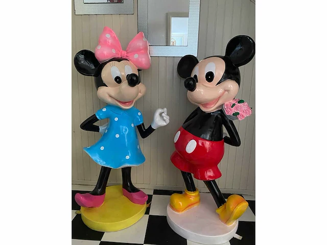 Mickey mouse - minnie mouse - decorfiguur - afbeelding 3 van  5