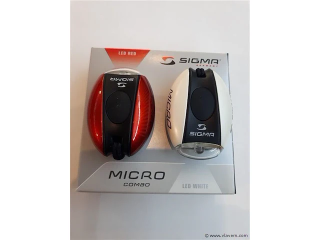 Micro combo led lichtjes merk ; sigma 1wit en 1rood - afbeelding 1 van  1