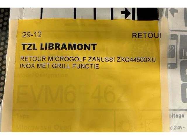Microgolf zanussi - afbeelding 6 van  8