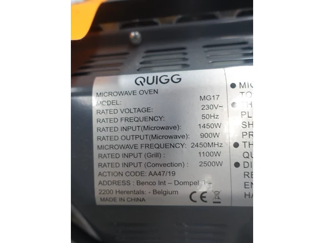 Microgolfoven quigg - afbeelding 4 van  4