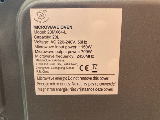 Microgolfoven royal swiss - afbeelding 4 van  7