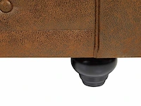 Microvezel fauteuil met verouderde lederlook - afbeelding 3 van  8