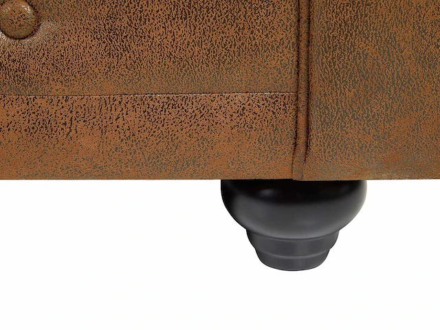 Microvezel fauteuil met verouderde lederlook - afbeelding 10 van  16