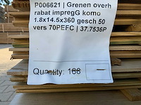 Midden europees grenen - overhangend rabatdeel 3600x145x18mm (168x) - afbeelding 7 van  8