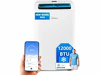 Midea 12000 btu stille mobiele airconditioner met uitlaat - afbeelding 2 van  9