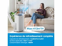 Midea 12000 btu stille mobiele airconditioner met uitlaat - afbeelding 5 van  9