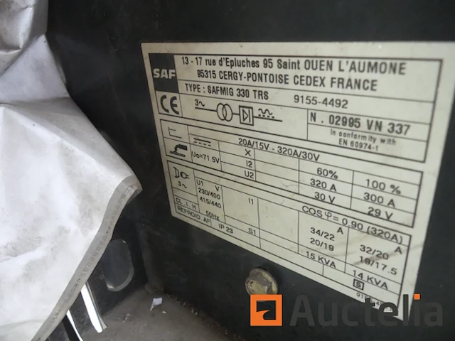 Mig lasapparaat saf 330trs - afbeelding 4 van  8