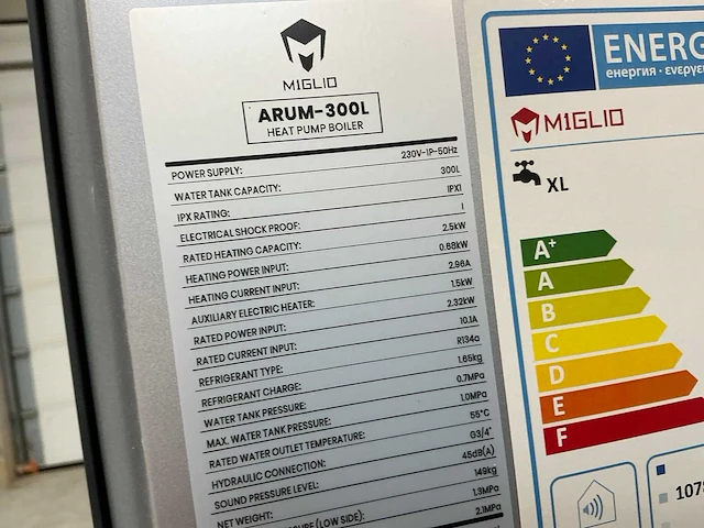 Miglio arum warmtepompboiler (4x) - afbeelding 3 van  6