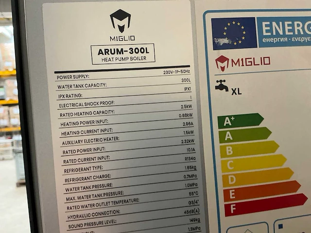 Miglio arum warmtepompboiler (5x) - afbeelding 4 van  8