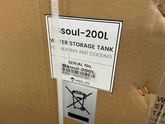 Miglio bsoul 200l centrale verwarming buffervat - afbeelding 3 van  4