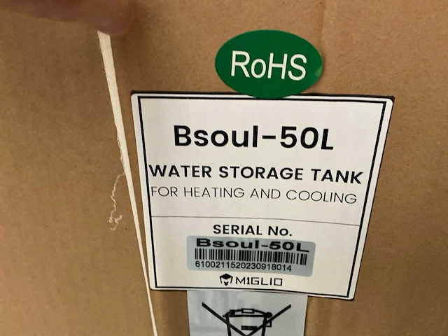 Miglio bsoul 50l centrale verwarming buffervat - afbeelding 4 van  4