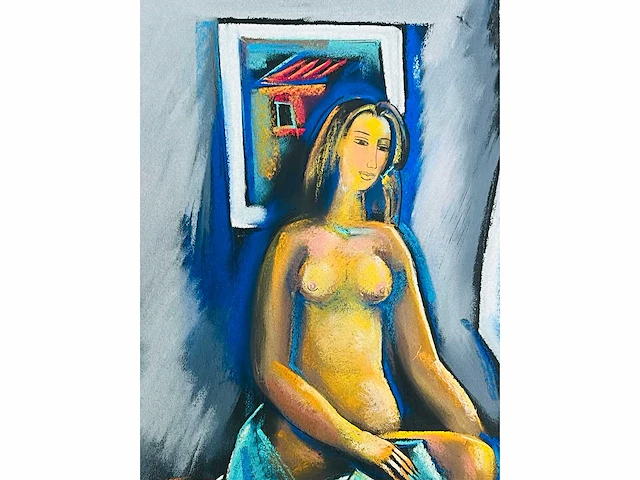 Mikhail ashkotov - naakt - pastel - afbeelding 4 van  8