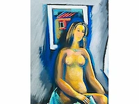 Mikhail ashkotov - naakt - pastel - afbeelding 4 van  8