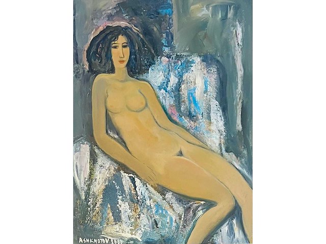 Mikhail ashkotov - naakt - pastel - afbeelding 1 van  4