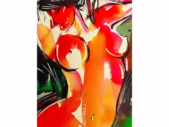 Mikhail kukolev - naakt - aquarel - afbeelding 5 van  6