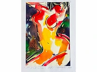 Mikhail kukolev - naakt - aquarel - afbeelding 2 van  7