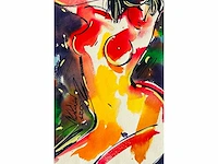 Mikhail kukolev - naakt - aquarel - afbeelding 3 van  7