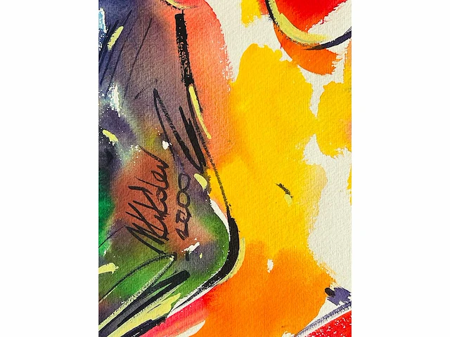 Mikhail kukolev - naakt - aquarel - afbeelding 6 van  7