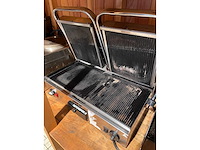 Milan toast - dubbel geribd - klapgrill (2x) - afbeelding 1 van  1