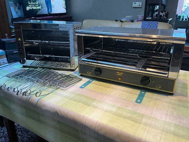Milantoast en rollergrill grillovens (2x) - afbeelding 1 van  4