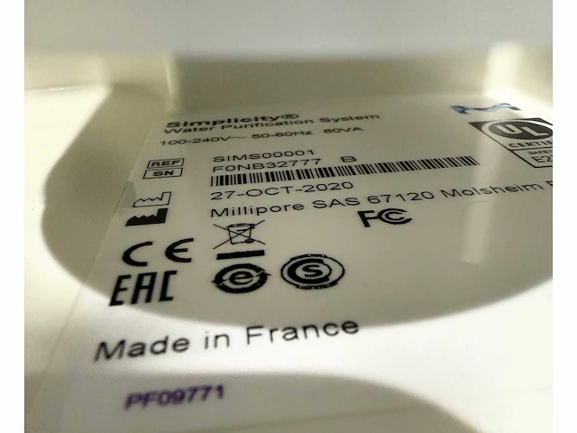 Millipore - simplicity® water purification system - 2020 - afbeelding 2 van  5