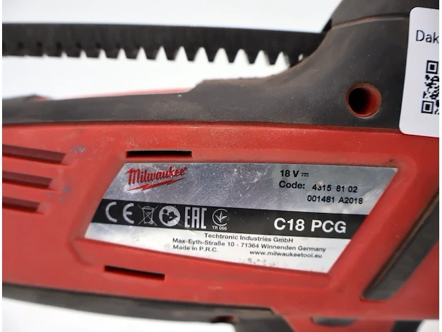 Milwaukee accu siliconepomp - afbeelding 5 van  5