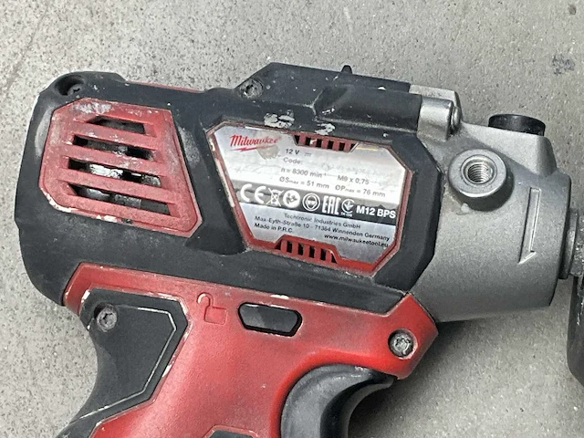 Milwaukee m12 bps accu schuurmachine - afbeelding 3 van  4