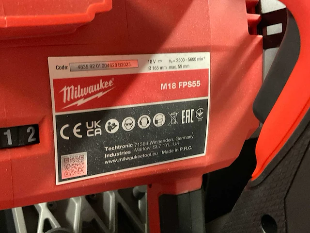 Milwaukee m18 fps55 invalzaag - afbeelding 9 van  11