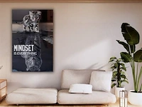 Mindset is everything 60x80 cm - canvas wanddecoratie - afbeelding 1 van  2