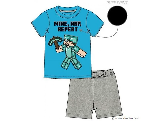 Minecraft pyjama 12 jaar - afbeelding 1 van  1
