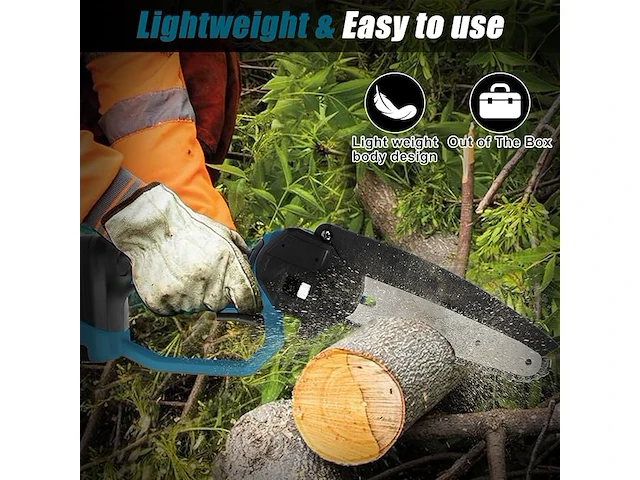 Mini accu kettingzaag - afbeelding 3 van  6