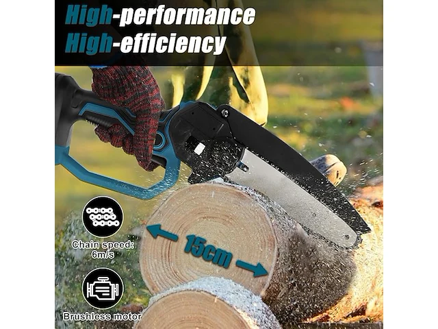 Mini accu kettingzaag - afbeelding 6 van  6